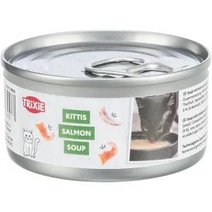 4 x 80 g Trixie kattevådfoder - Suppe med kylling og laks